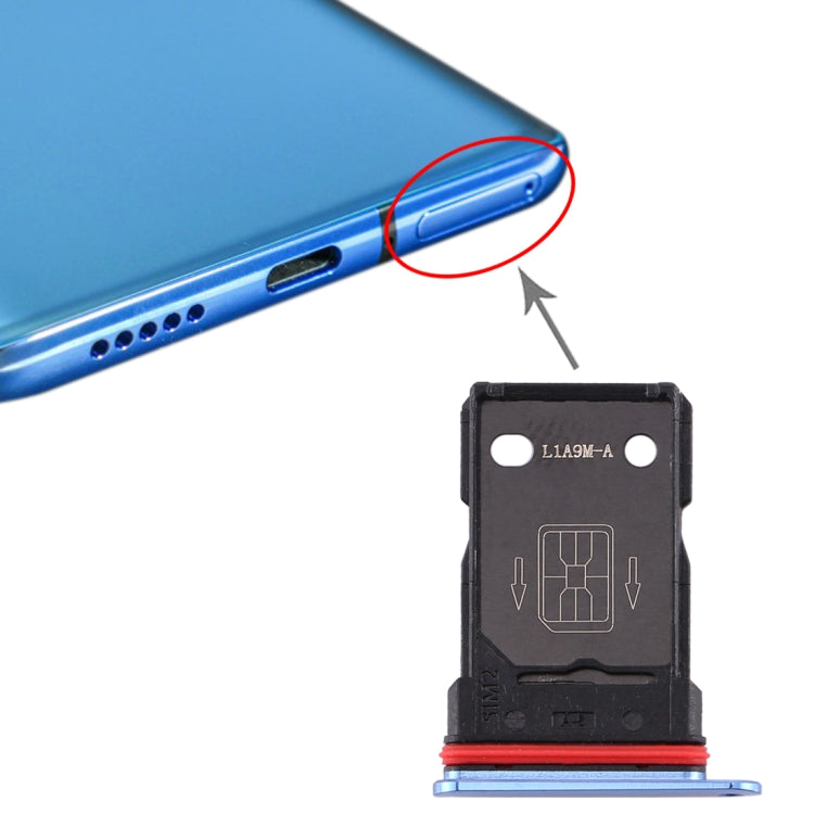 Tiroir carte SIM + Tiroir carte SIM pour OnePlus 7T (Bleu)