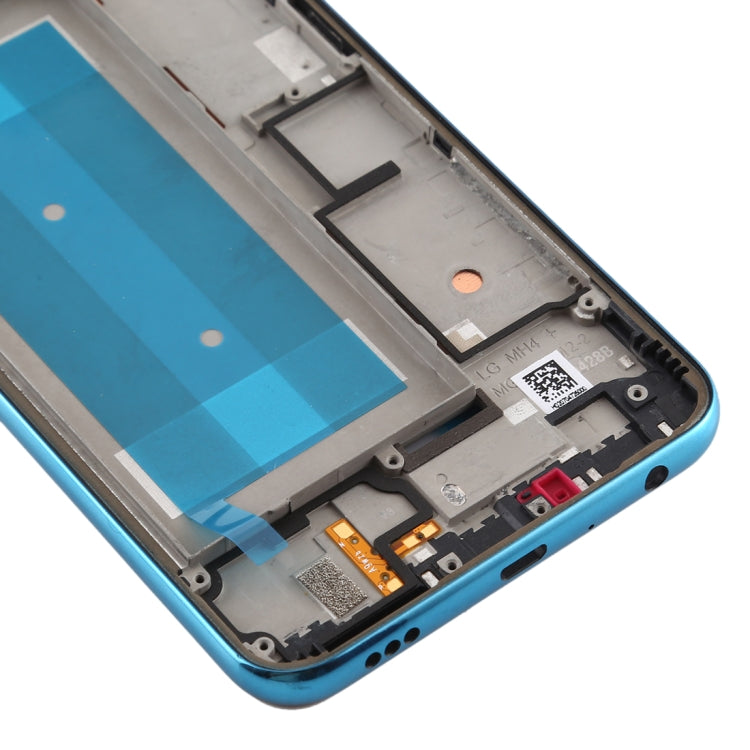 Placa de Bisel de Marco LCD de Carcasa Frontal LG K50 / K12 Max / LMX520BMW / LMX520EMW (Versión de SIM única) (Azul)