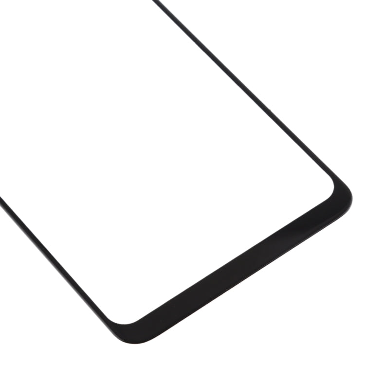 Lentille en verre extérieure de l'écran avant LG G7 ThinQ / G710 G710EM G710PM G710VMP (Noir)