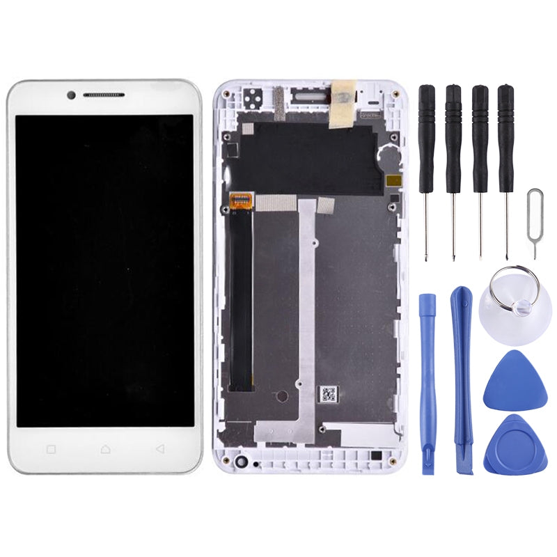 Full Screen LCD + Touch + Frame Lenovo Vibe C A2020 A2020a40 White