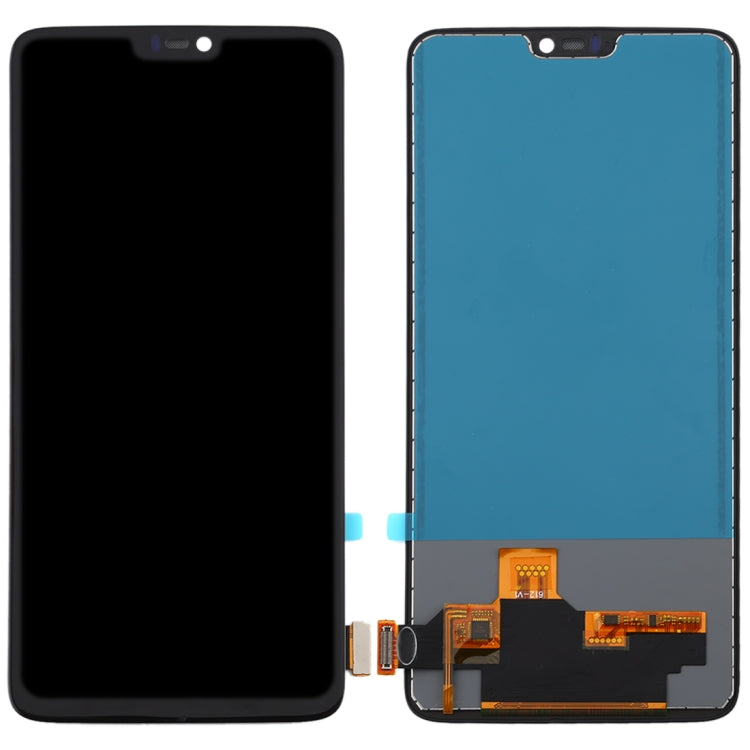 Pantalla LCD de Material TFT y Ensamblaje Completo del Digitalizador Para OnePlus 6 A6000 (Negro)