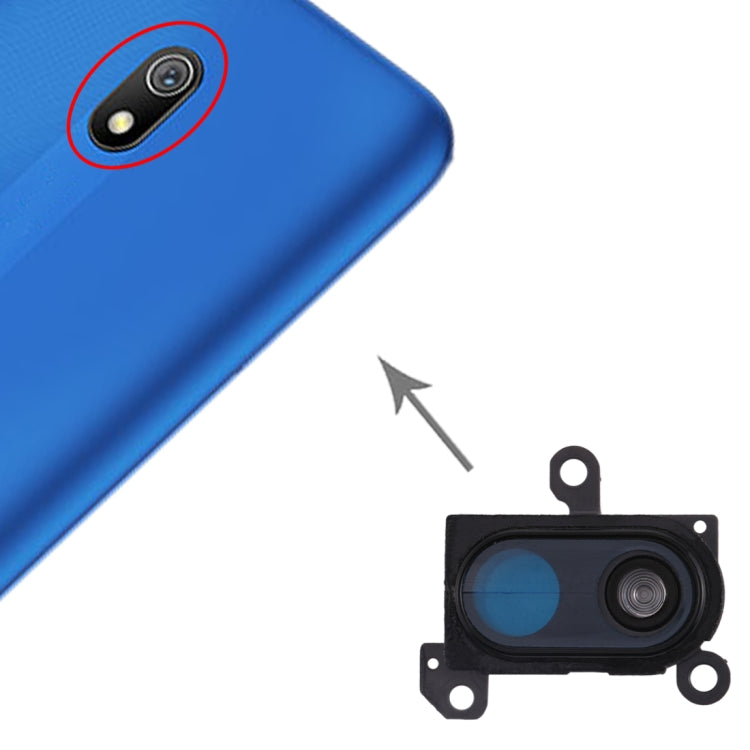 Couvercle d'objectif d'appareil photo pour Xiaomi Redmi 8A (noir)