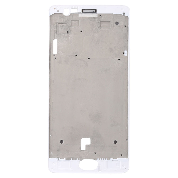 Placa de Bisel de Marco LCD de Carcasa Frontal Para OnePlus 3 / 3T / A3003 / A3000 / A3100 (Blanco)