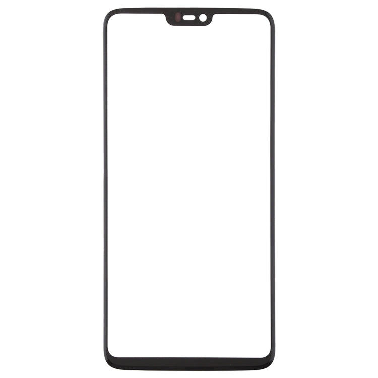 Front Screen Outer Glass Lens for OnePlus 6 (Black)