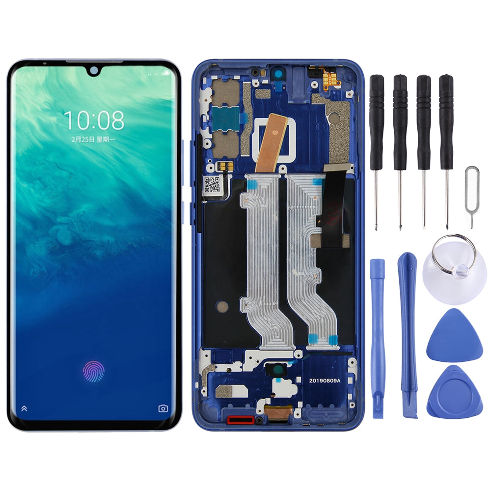 LCD Screen + Touch + Frame (Amoled) ZTE Axon 10 Pro (4G Version) Blue
