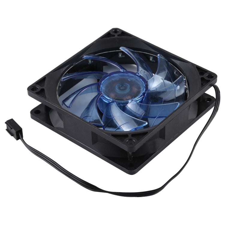 9 Inch 3Pin Computer Cooling Fan with Light Random Color Delivery. (Blue)