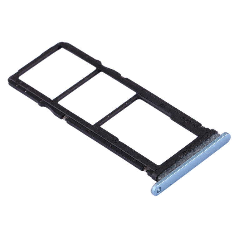 SIM Card Tray + SIM Card Tray + Micro SD Card Tray for Huawei P40 Lite E / Enjoy 10 (Blue)