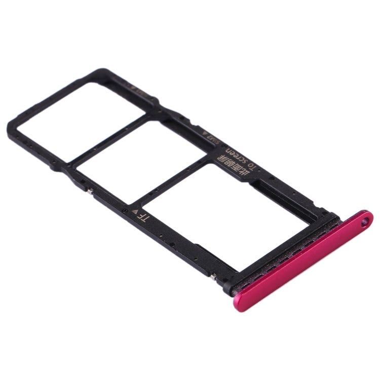 SIM Card Tray + SIM Card Tray + Micro SD Card Tray for Huawei P40 Lite E / Enjoy 10 (Red)