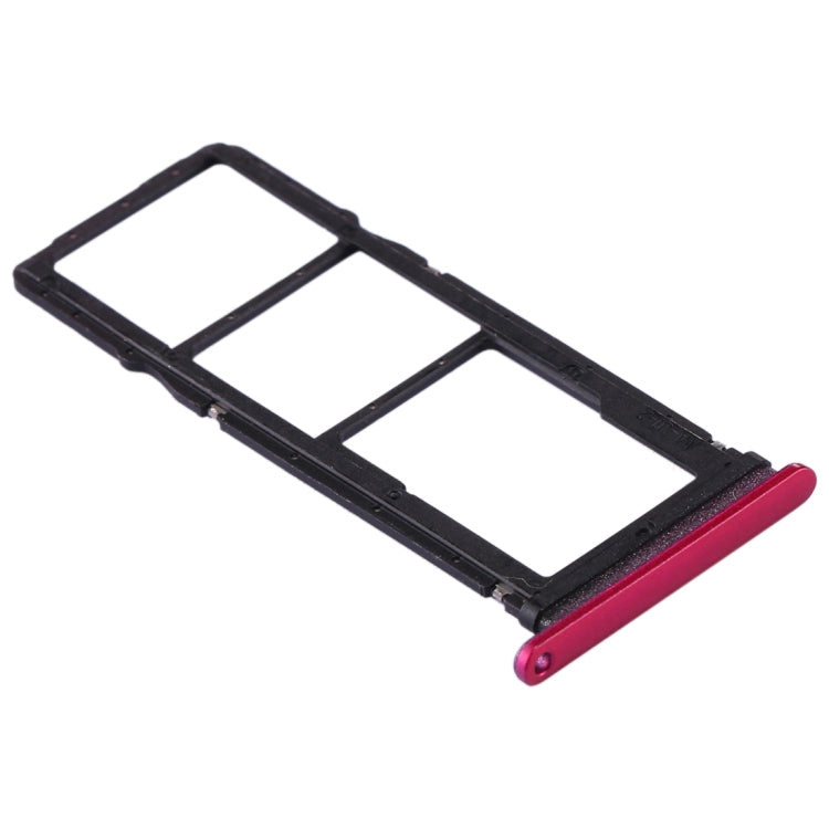 SIM Card Tray + SIM Card Tray + Micro SD Card Tray for Huawei P40 Lite E / Enjoy 10 (Red)