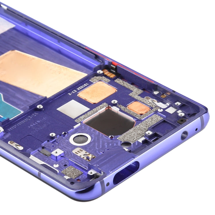 Placa de Bisel de Marco LCD de Carcasa Frontal con Teclas Laterales Para Xiaomi Redmi K30 Pro (Morado)