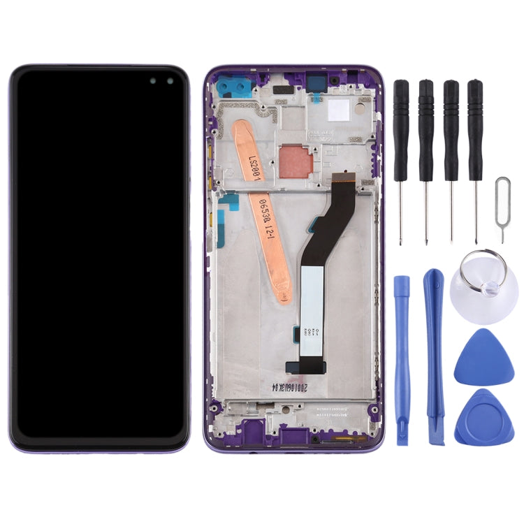 LCD Screen and Digitizer Full Assembly with Frame for Xiaomi Redmi K30 5G (Purple)