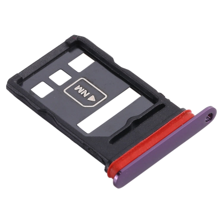 Plateau de carte SIM + plateau de carte NM pour Huawei Mate 30 (Violet)