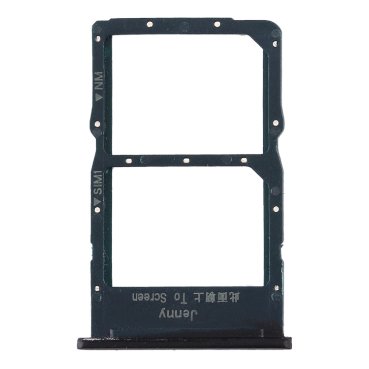 SIM Card Tray + NM Card Tray for Huawei Nova 6 SE (Black)
