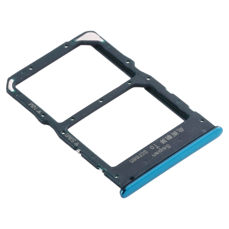 SIM Card Tray + NM Card Tray for Huawei Nova 5z / Nova 5i Pro (Green)