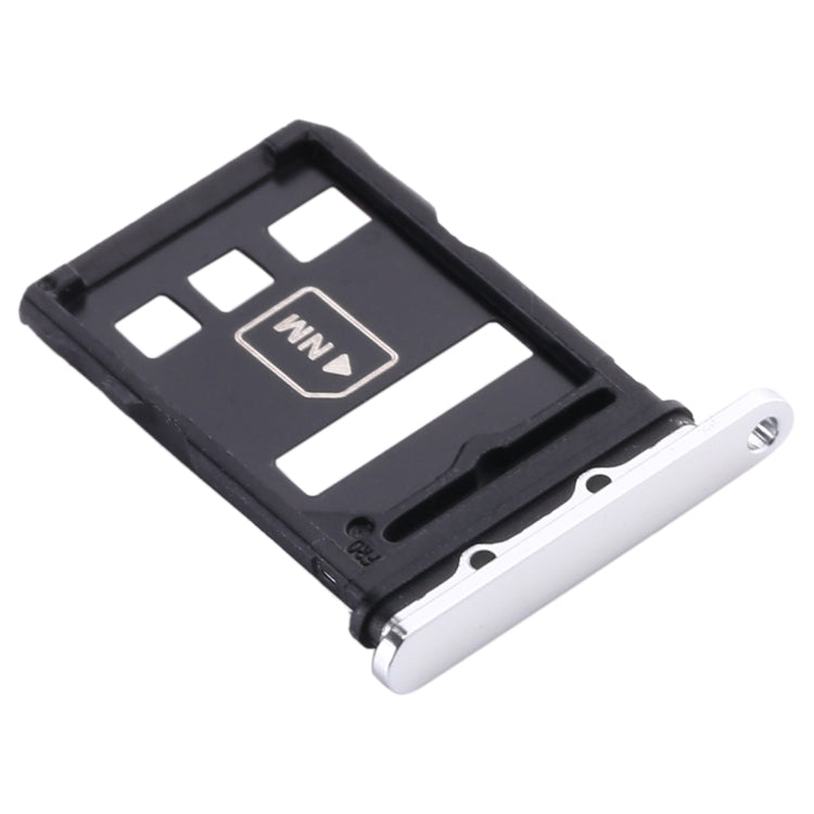 SIM Card Tray + NM Card Tray for Huawei P40 (White)