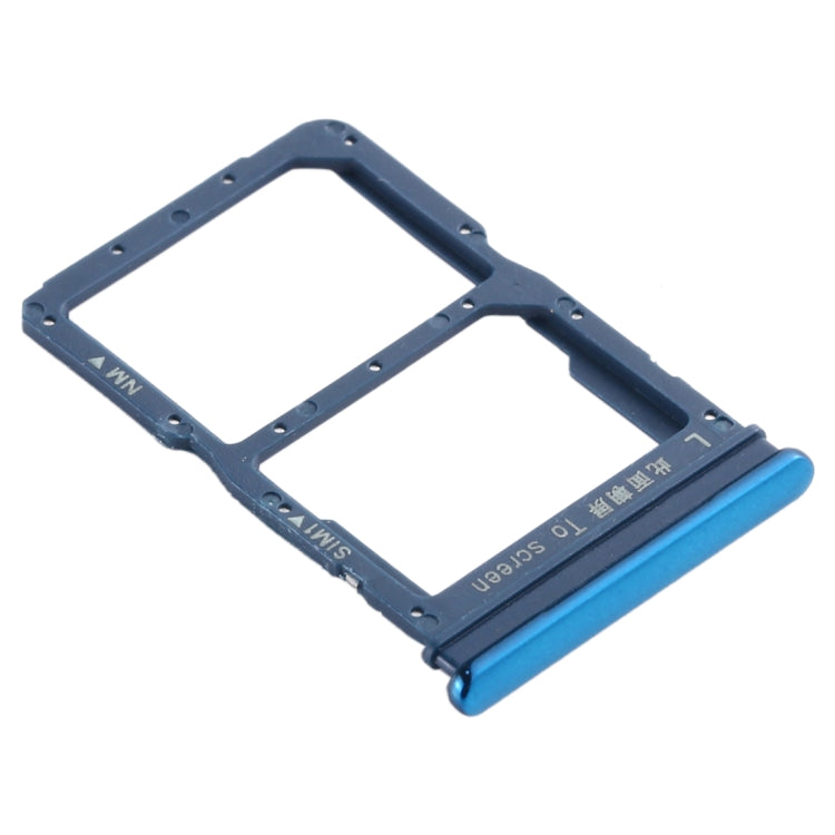 SIM Card Tray + NM Card Tray for Huawei Honor 20 Lite (Blue)