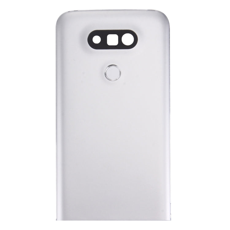 Coque arrière en métal avec objectif de caméra arrière et bouton d'empreinte digitale pour LG G5 (Argent)