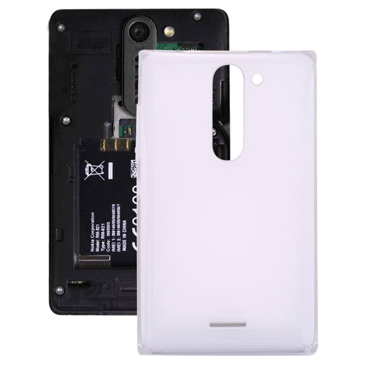 Dual SIM Battery Back Cover for Nokia Asha 502 (White)