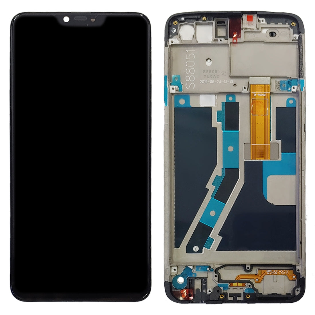 Pantalla Completa LCD + Tactil + Marco Oppo A5 A3s Negro