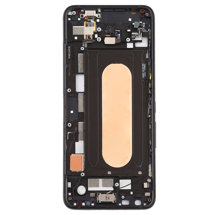 Middle Frame Bezel Plate with Side Keys for Asus Rog Phone II ZS660KL (Black)