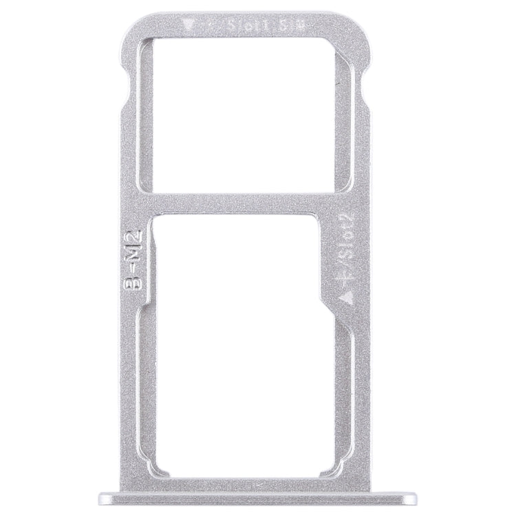 SIM Card Tray + SIM Card / Micro SD Card Tray for Huawei G9 Plus (Silver)