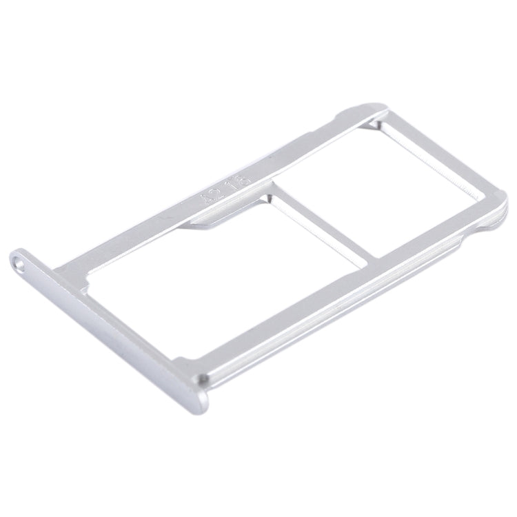 SIM Card Tray + SIM Card / Micro SD Card Tray for Huawei G9 Plus (Silver)