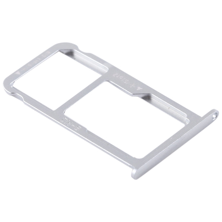 SIM Card Tray + SIM Card / Micro SD Card Tray for Huawei G9 Plus (Silver)