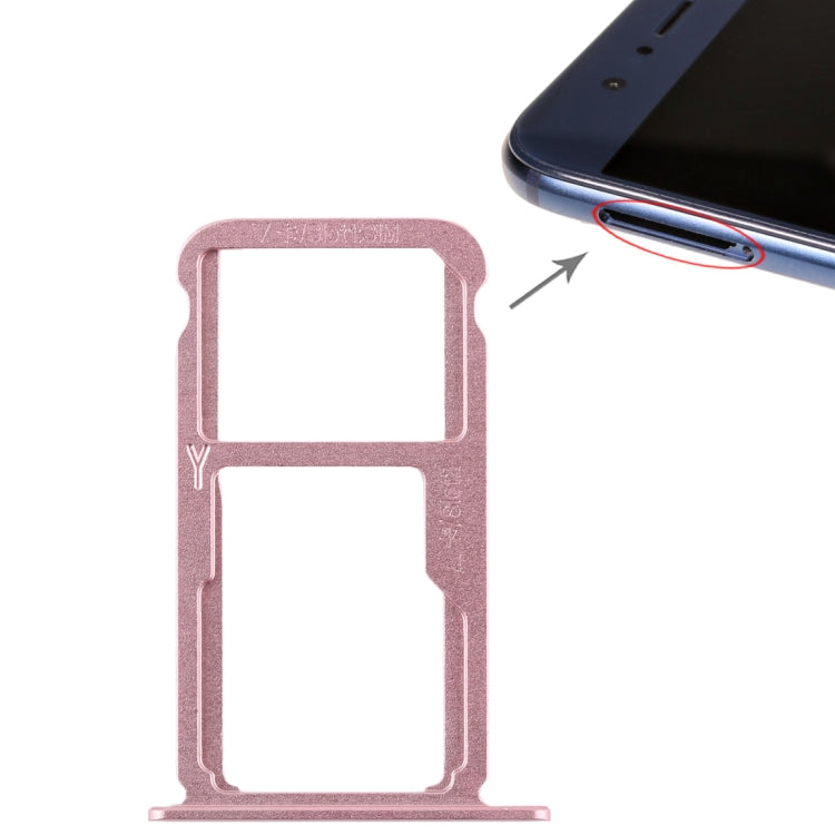 Bandeja de Tarjeta SIM + Bandeja de Tarjeta SIM / Tarjeta Micro SD Para Huawei Honor 8 (Rosa)