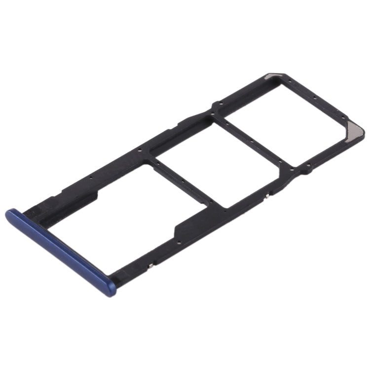 2 SIM Card Tray + Micro SD Card Tray For Huawei Honor Play 7C (Blue)