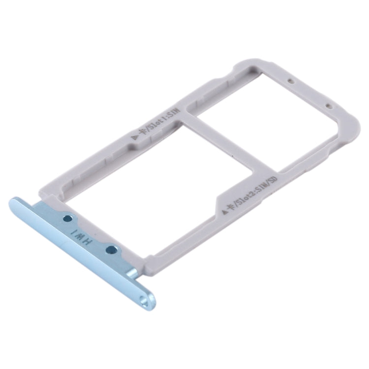 2 SIM Card Tray / Micro SD Card Tray For Huawei Nova 2s (Blue)