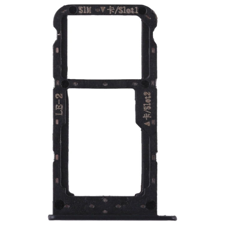 SIM Card Tray + SIM Card / Micro SD Card Tray for Huawei Honor 9 Lite (Black)