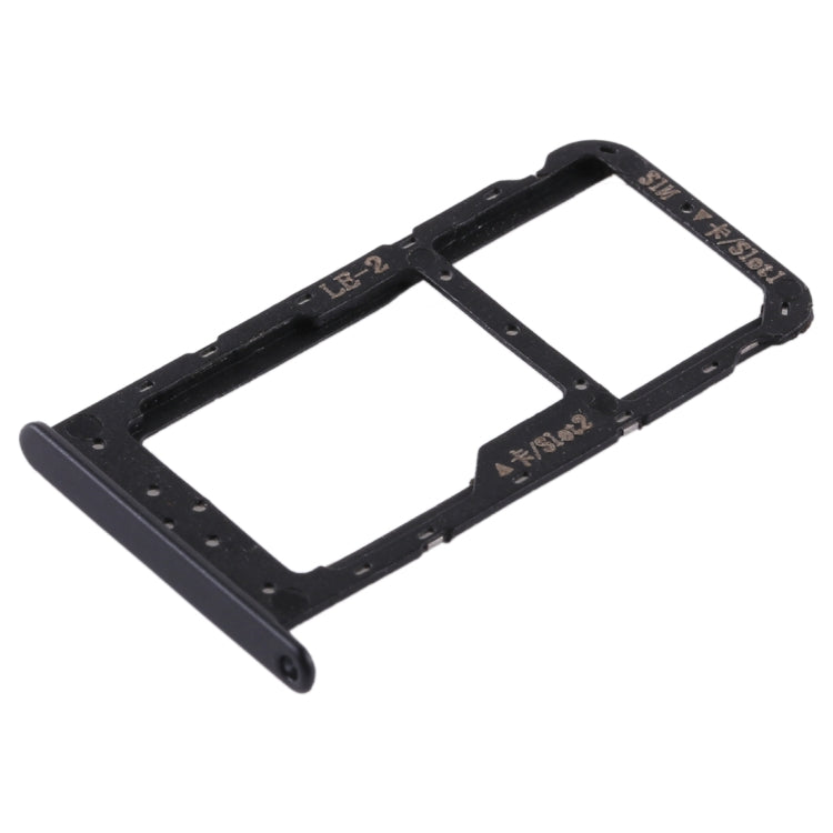 SIM Card Tray + SIM Card / Micro SD Card Tray for Huawei Honor 9 Lite (Black)