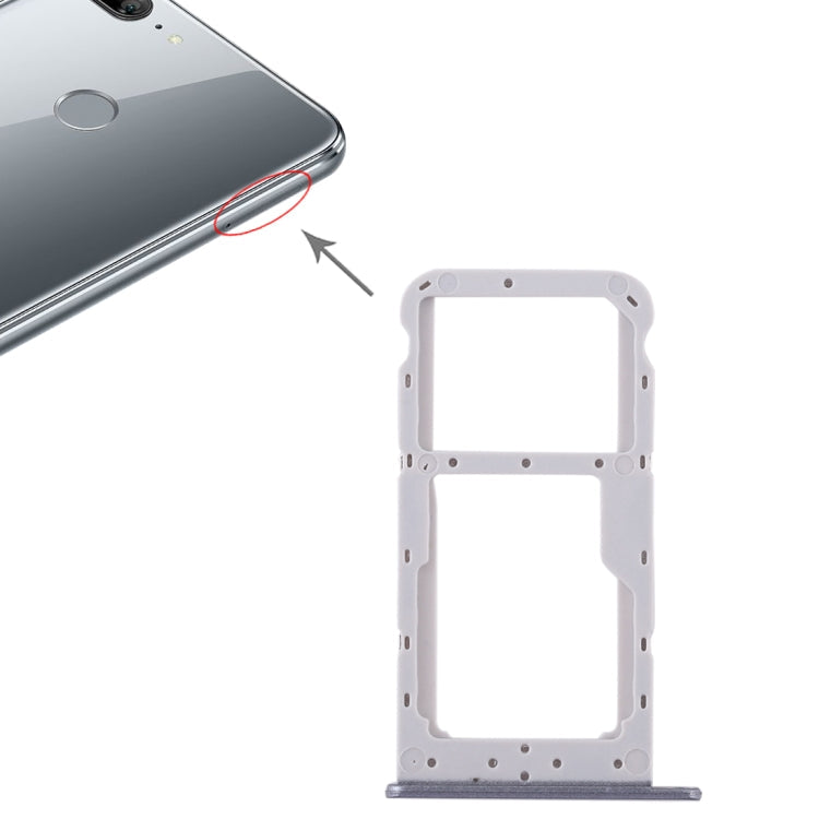 SIM Card Tray + SIM Card / Micro SD Card Tray for Huawei Honor 9 Lite (Grey)