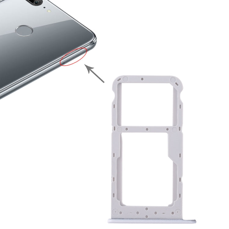 SIM Card Tray + SIM Card / Micro SD Card Tray for Huawei Honor 9 Lite (White)