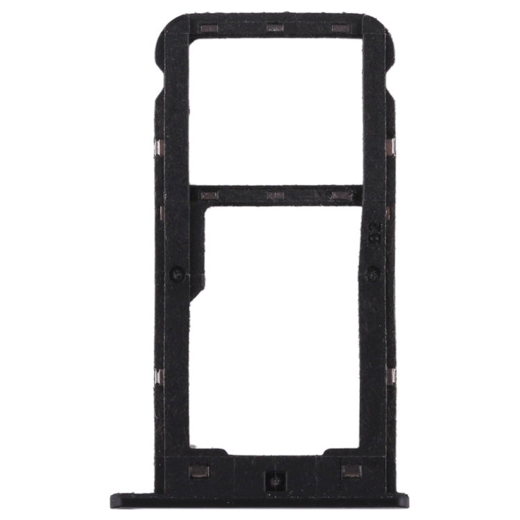 SIM Card Tray + SIM Card / Micro SD Card Tray for Huawei Enjoy 7 (Black)