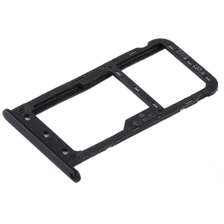 SIM Card Tray + SIM Card / Micro SD Card Tray for Huawei Enjoy 7 (Black)