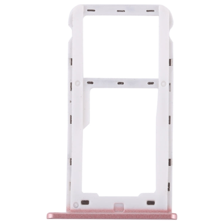 SIM Card Tray + SIM Card / Micro SD Card Tray for Huawei Enjoy 7 (Pink)