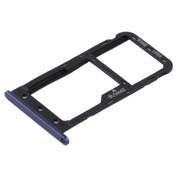 SIM Card Tray + SIM Card / Micro SD Card Tray for Huawei Enjoy 7 (Blue)