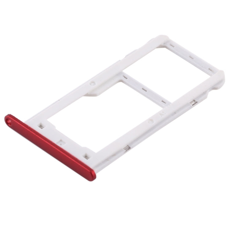 SIM Card Tray + SIM Card / Micro SD Card Tray for Huawei Enjoy 7 (Red)