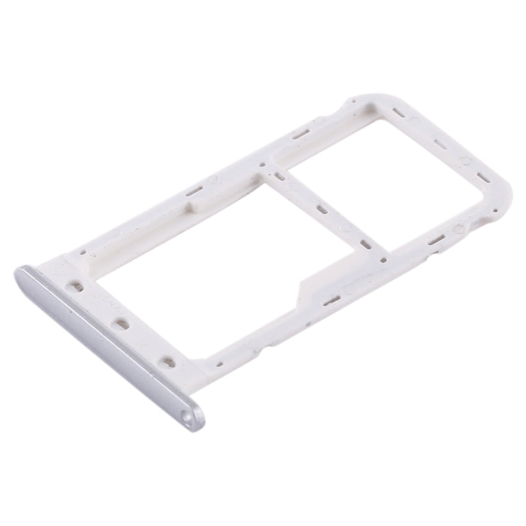 SIM Card Tray + SIM Card / Micro SD Card Tray for Huawei Enjoy 7 (Silver)