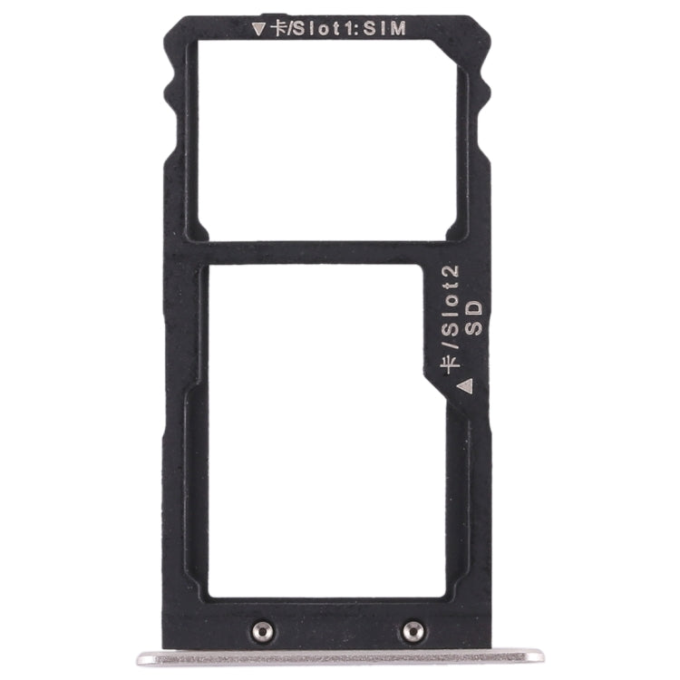 SIM Card Tray + SIM Card / Micro SD Card Tray for Huawei G8 (Silver)