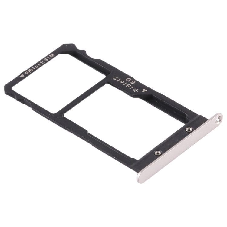 SIM Card Tray + SIM Card / Micro SD Card Tray for Huawei G8 (Silver)