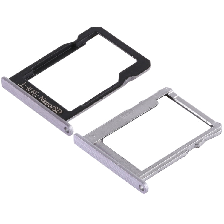 SIM Card Tray + SIM Card / Micro SD Card Tray for Huawei Honor 6 Plus (Grey)