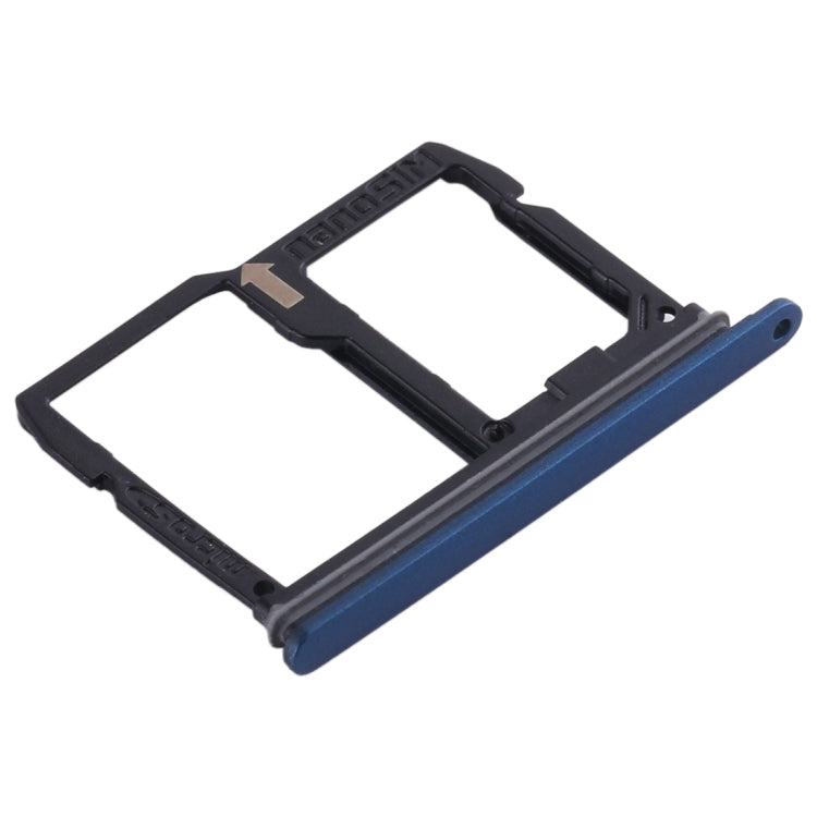 Nano SIM Card Tray + Micro SD Card Tray LG Stylo 4 / Q Stylus Q710 / LM-Q710CS / LM-Q710MS / LM-Q710ULS / LM-Q710ULM / LM-Q710TS / LM-Q710WA (Blue)