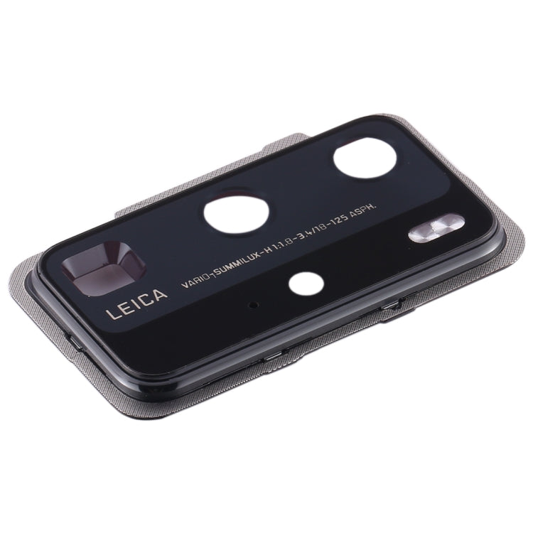 Couvercle d'objectif d'appareil photo d'origine pour Huawei P40 Pro (noir)