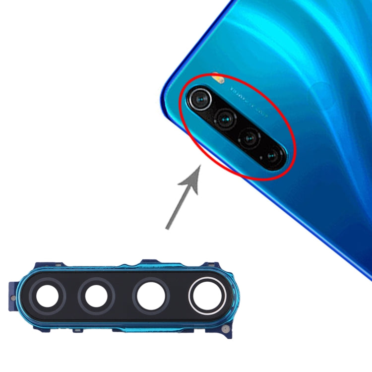 Couvercle d'objectif d'appareil photo pour Xiaomi Redmi Note 8 (Bleu)