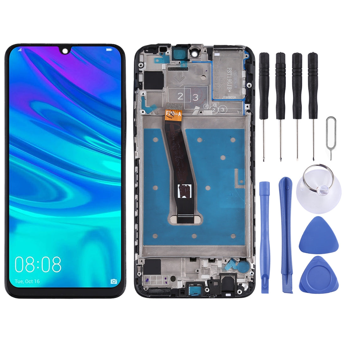 Pantalla Completa LCD + Tactil + Marco Huawei P Smart (2019) Enjoy 9s Negro