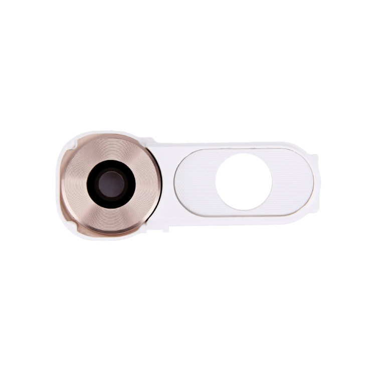 Couvercle d'objectif de caméra arrière + bouton d'alimentation pour LG V10 / H986 / F600 (Blanc)