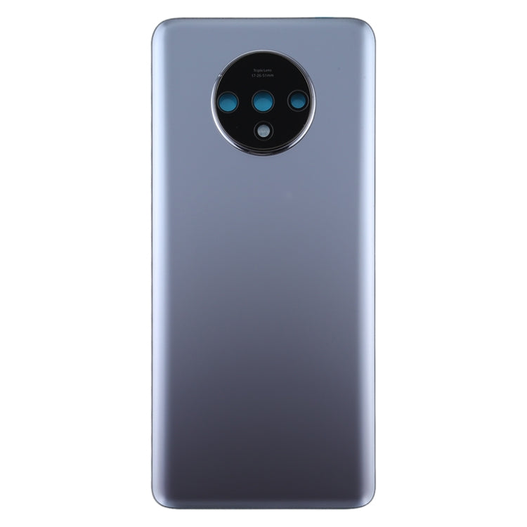 Original Battery Back Cover with Camera Lens Cover for OnePlus 7T (Silver)