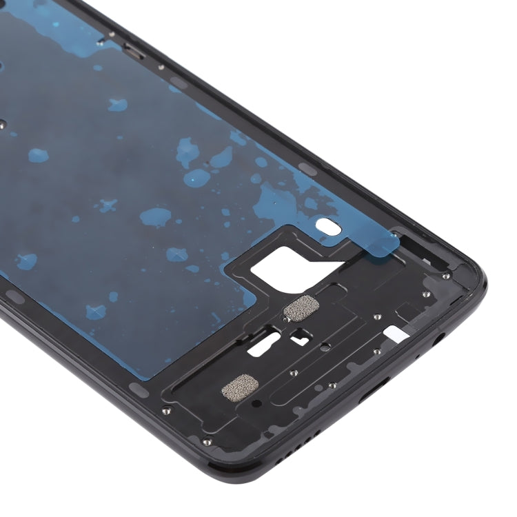 Carcasa Frontal Placa de Bisel de Marco LCD con Teclas Laterales Para OnePlus 6 (Jet Negro)